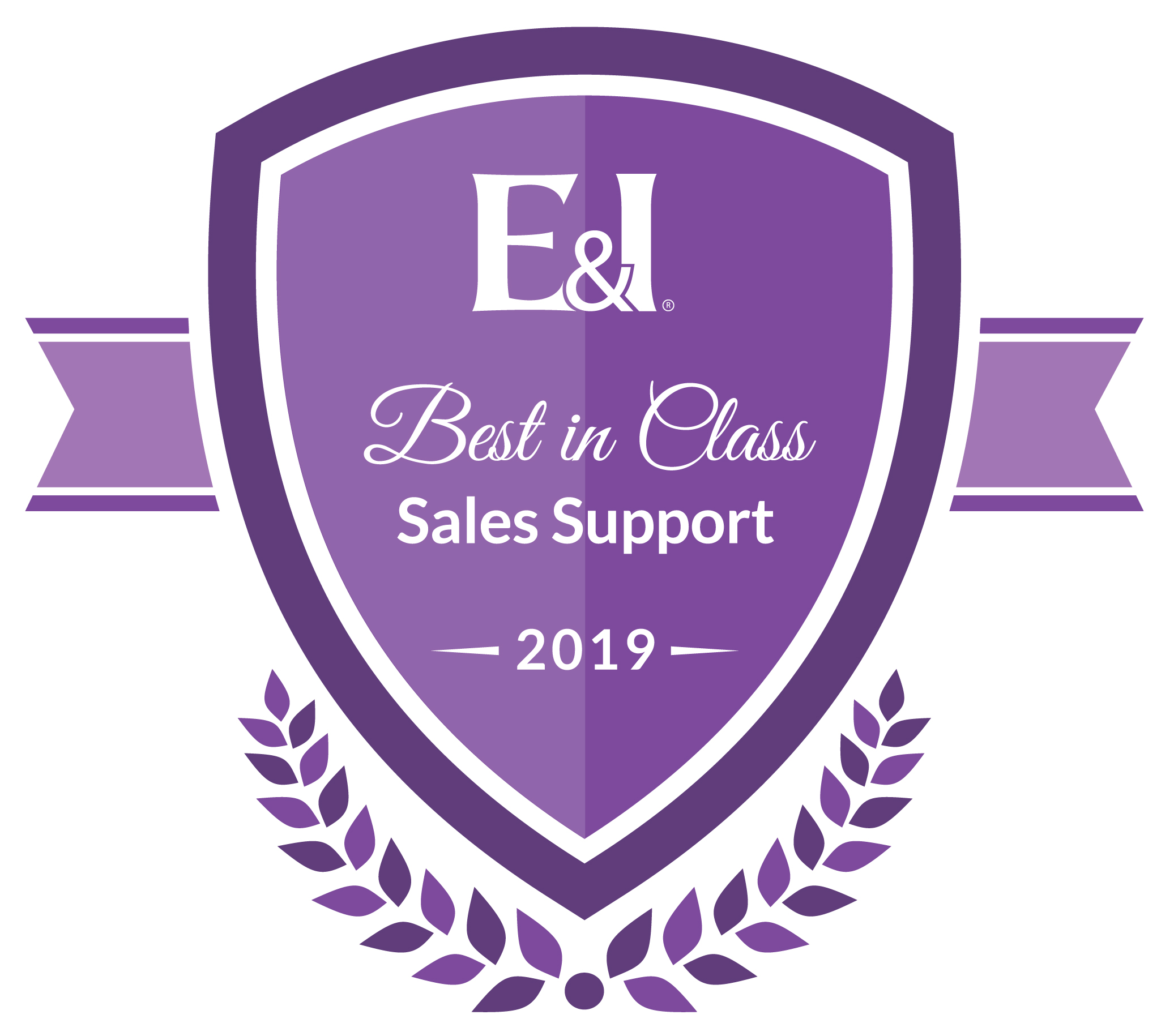 Image of 2019 Best-in-Class for Sales Support Award